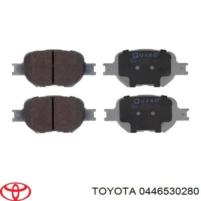 Pastillas delanteras 0446530280 Toyota