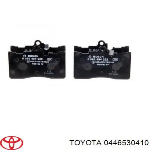Передние тормозные колодки 0446530410 Toyota