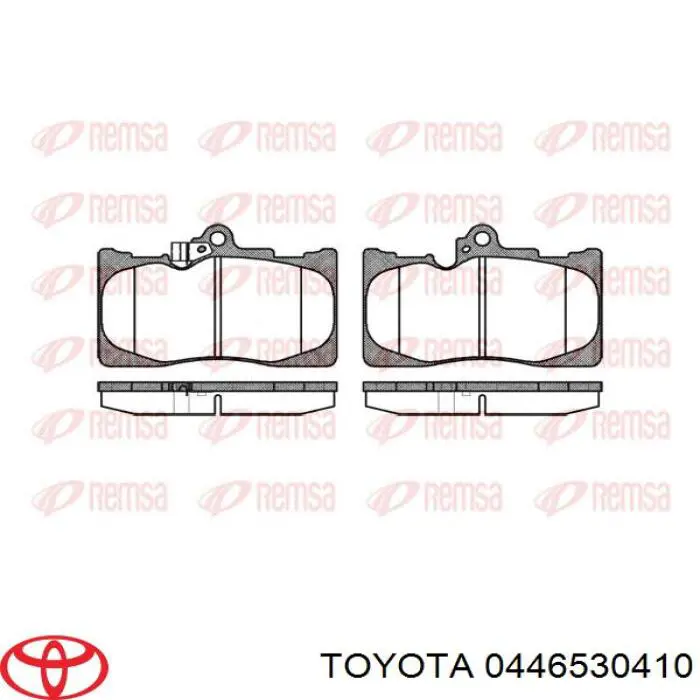 0446530410 Toyota Колодки передние