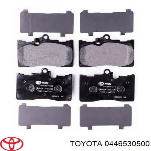 Колодки Toyota 0446530500 цена, от 72.43 USD