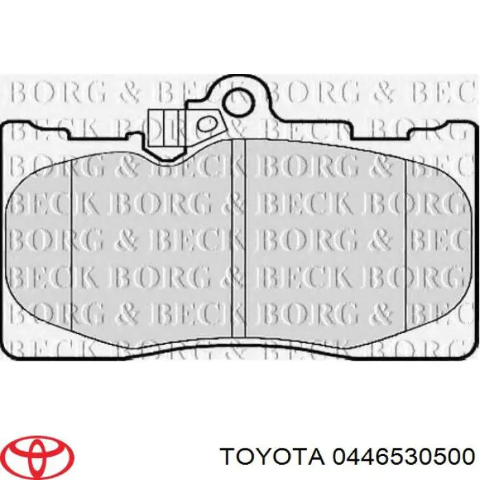 Передние тормозные колодки 0446530500 Toyota