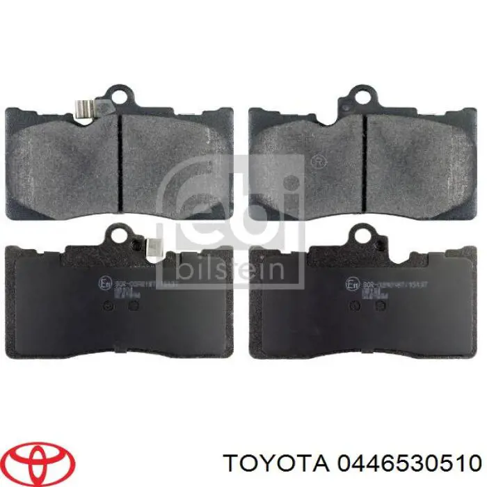 0446530510 Toyota колодки тормозные передние дисковые