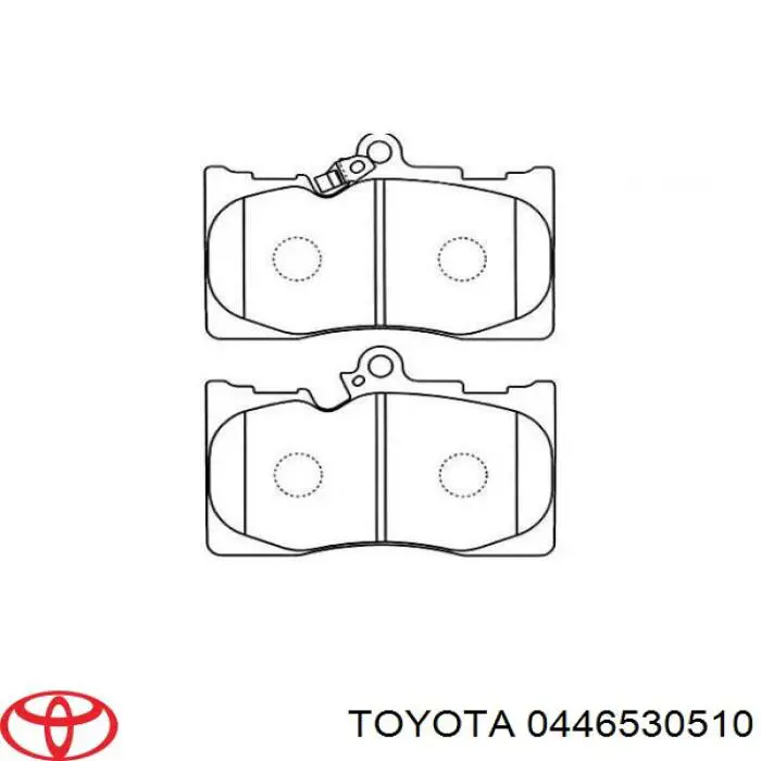 Тормозные колодки Toyota 0446530510