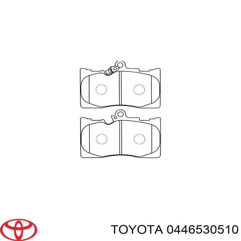 Передние тормозные колодки 0446530510 Toyota