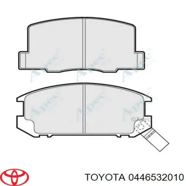 0446532010 Toyota передние тормозные колодки