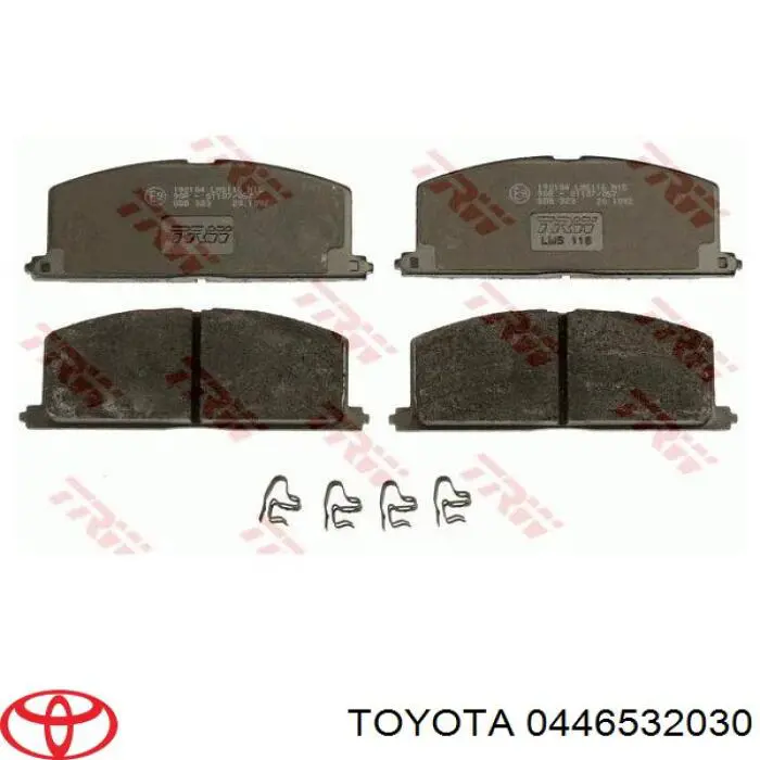 0446532030 Toyota передние тормозные колодки