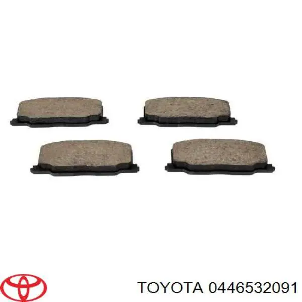 0446532091 Toyota передние тормозные колодки