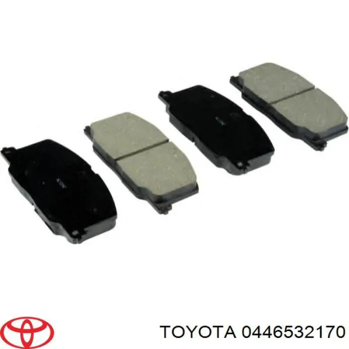 0446532170 Toyota колодки тормозные передние дисковые