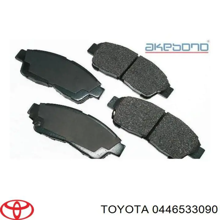 Pastillas de freno delanteras 0446533090 Toyota