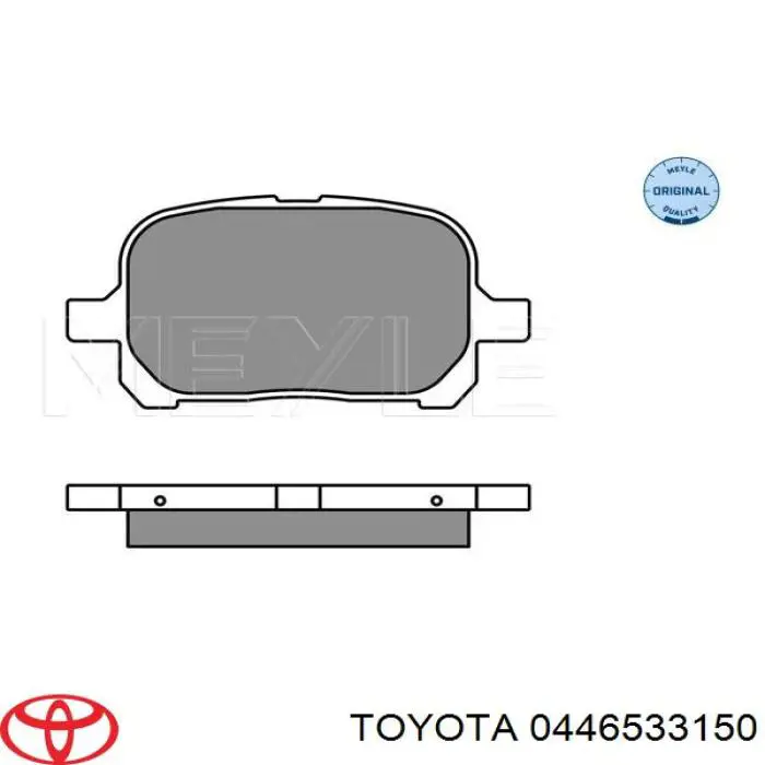 Колодки Toyota 0446533150 цена, от 18.64 USD