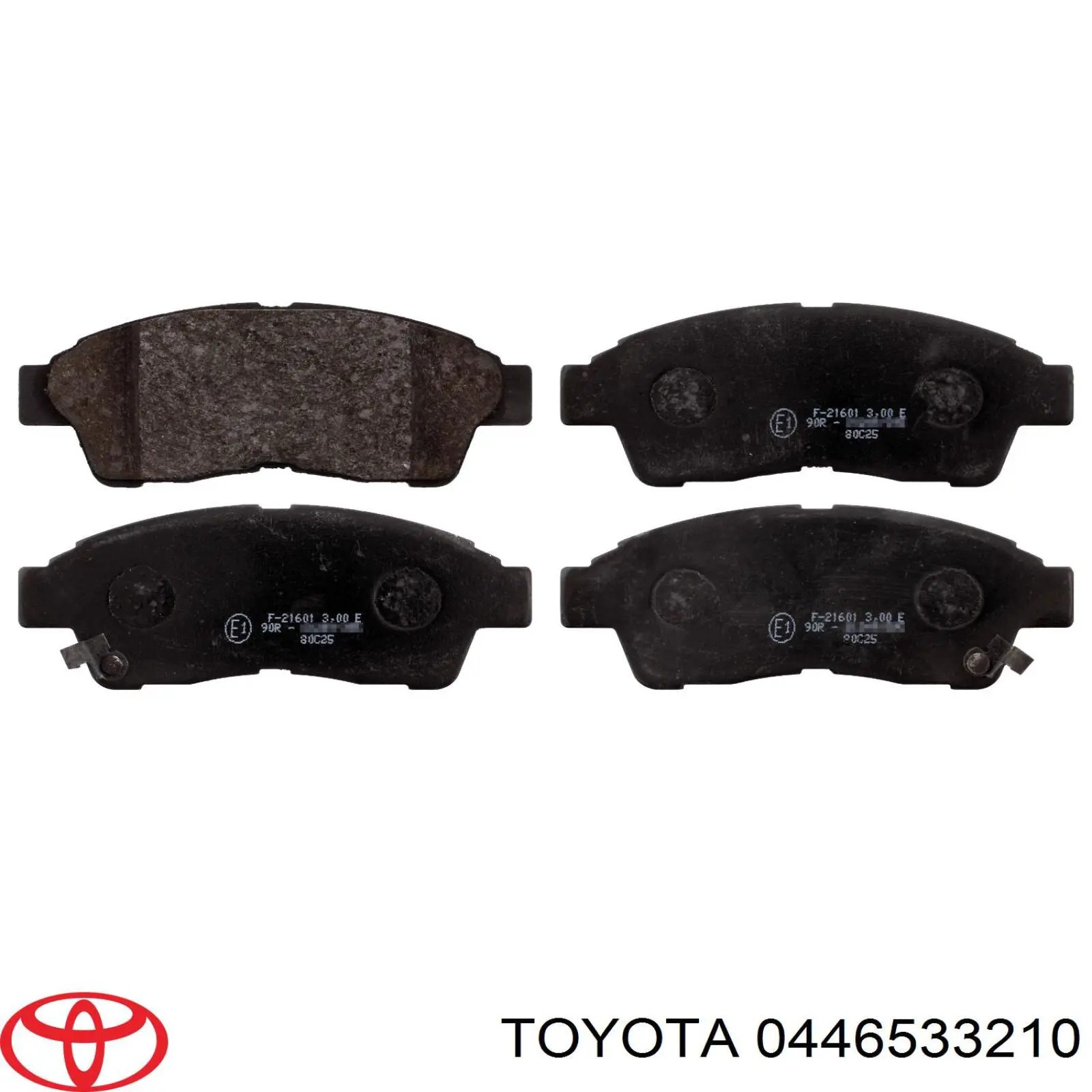 Pastillas de freno delanteras 0446533210 Toyota