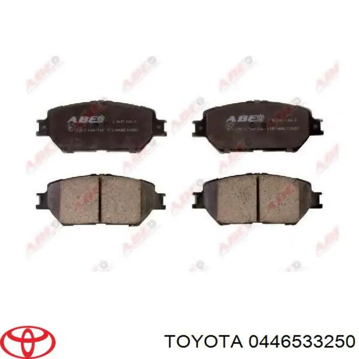 Передние тормозные колодки 0446533250 Toyota