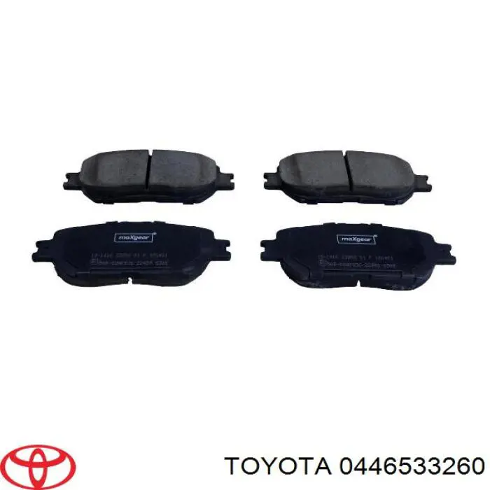 0446533260 Toyota передние тормозные колодки