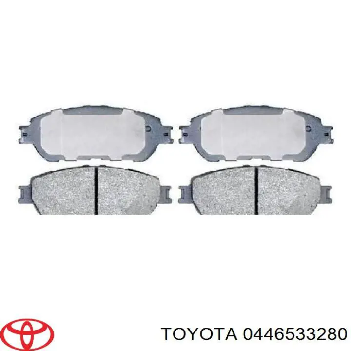 Передние тормозные колодки 0446533280 Toyota