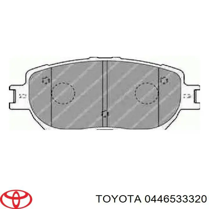 Тормозные колодки Toyota 0446533320