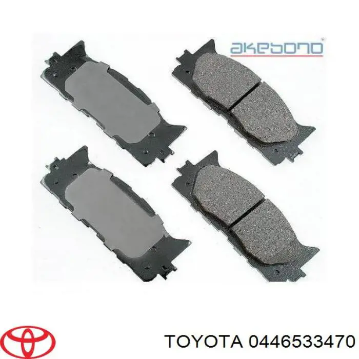 0446533470 Toyota sapatas do freio dianteiras de disco