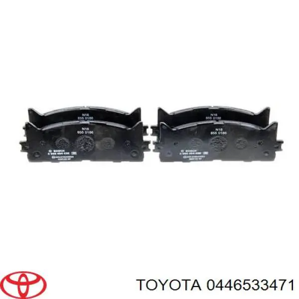 0446533471 Toyota Sapatas do freio dianteiras de disco