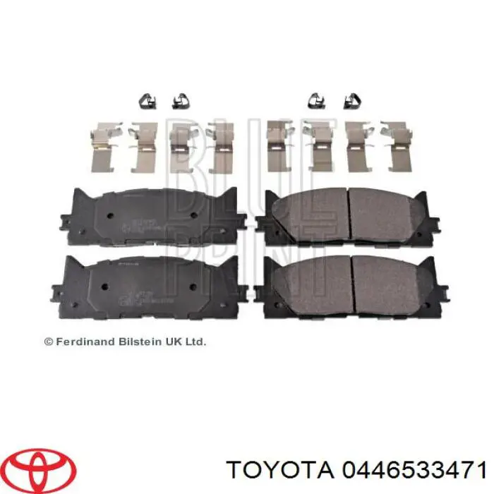 Sapatas do freio dianteiras de disco Toyota 0446533471 preço, a partir de 62,88 USD