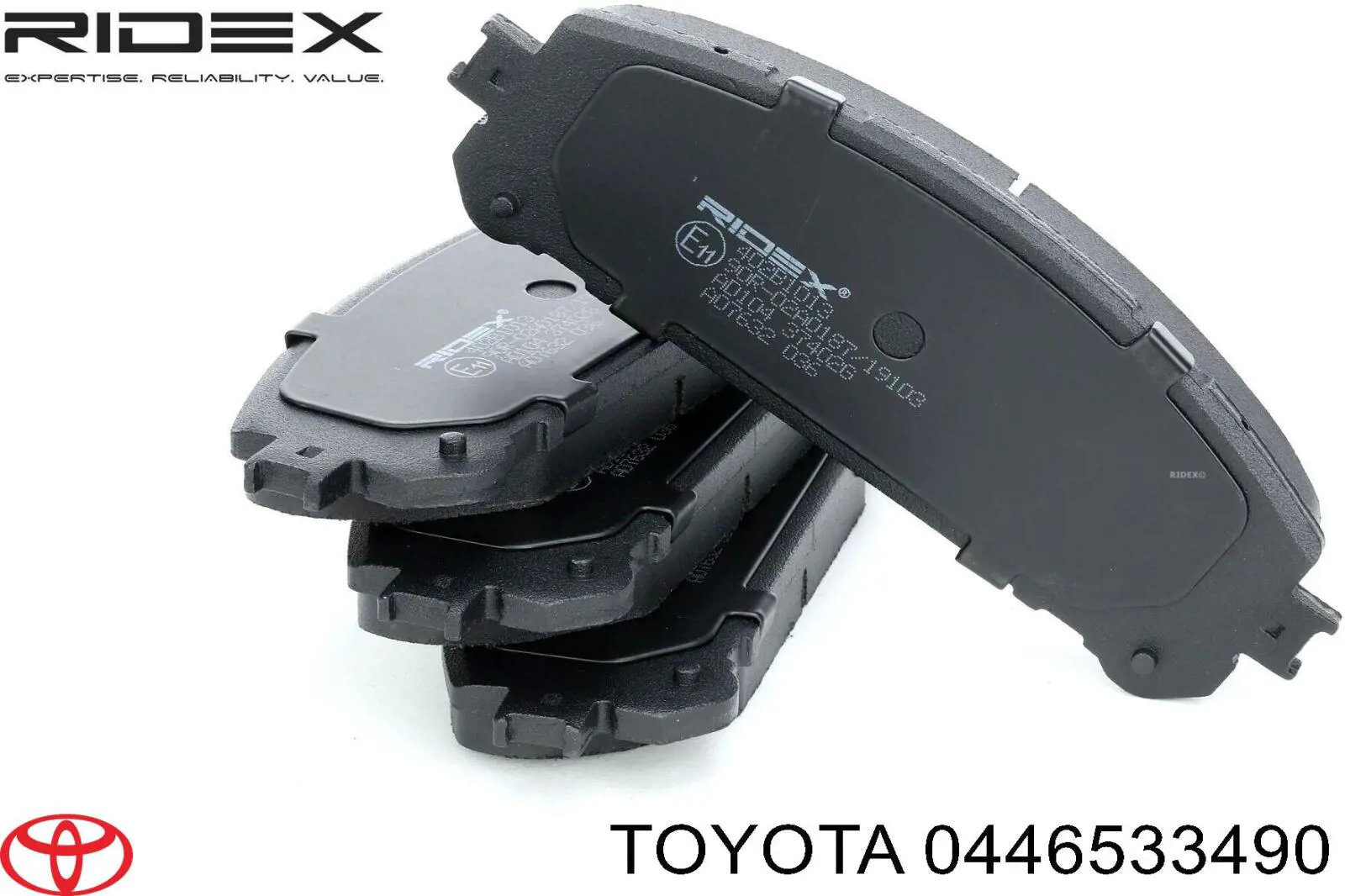 Передние тормозные колодки 0446533490 Toyota