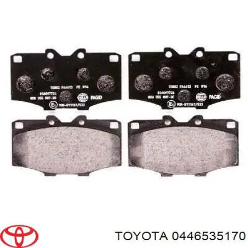 Тормозные колодки Toyota 0446535170