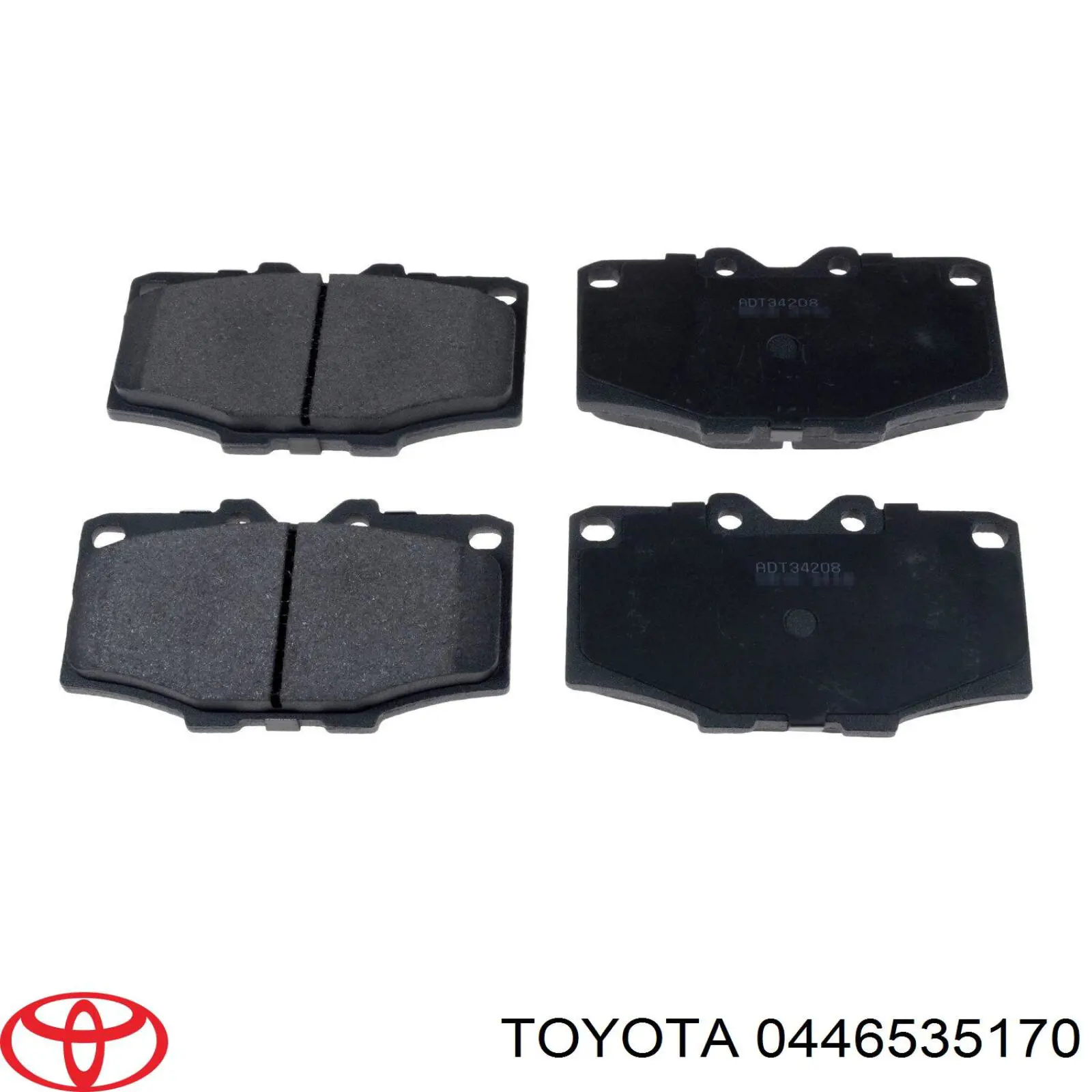Передние тормозные колодки 0446535170 Toyota