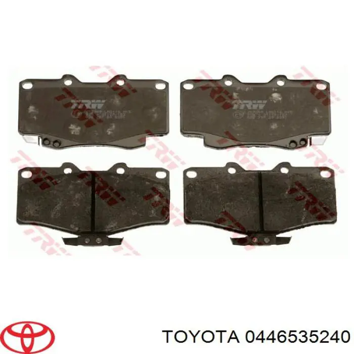 Передние тормозные колодки 0446535240 Toyota