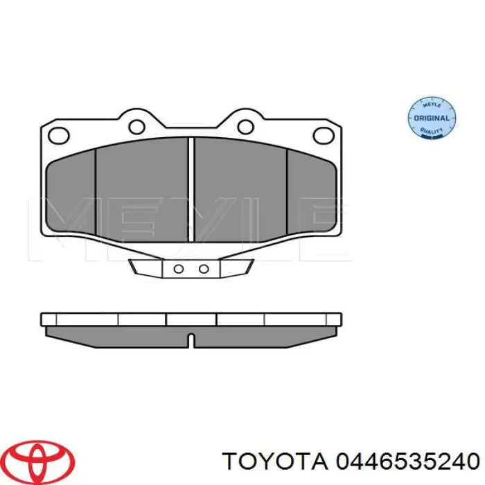 Купить 0446535240 Toyota Колодки тормозные