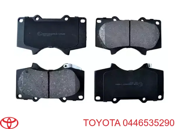 0446535290 Toyota колодки тормозные передние дисковые