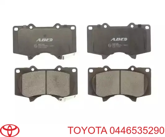Колодки Toyota 0446535290 цена, от 35.16 USD