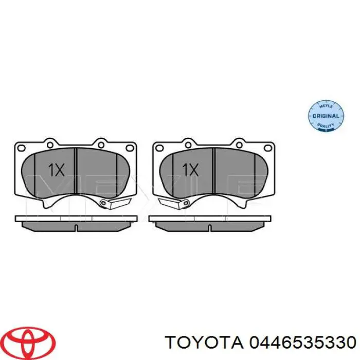 Колодки Toyota 0446535330 цена, от 37.79 USD