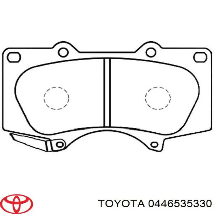 0446535330 Toyota Колодки передние