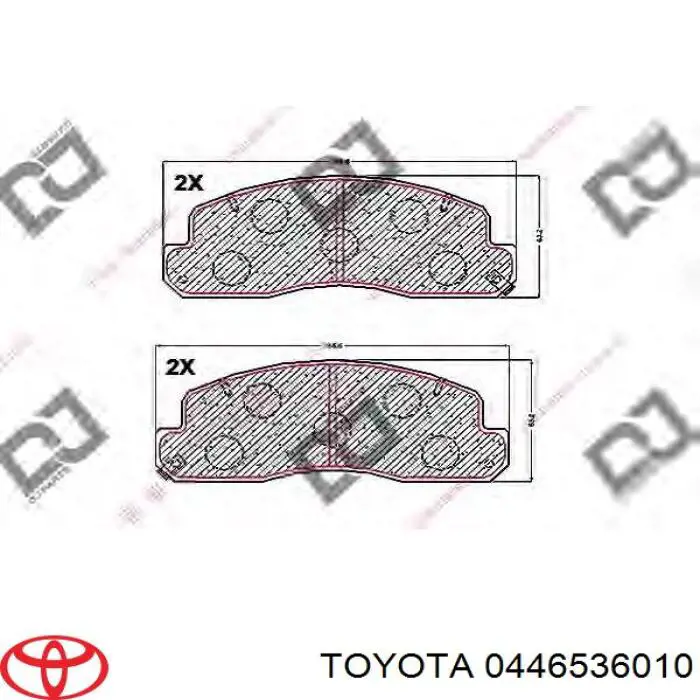 0446536010 Toyota Колодки передние