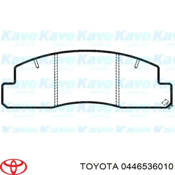 Купить 0446536010 Toyota Колодки тормозные