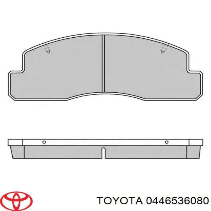 Купить 0446536080 Toyota Колодки тормозные