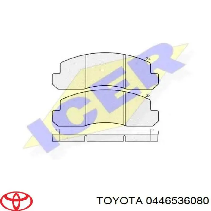 Колодки Toyota 0446536080 цена, от 20.02 USD