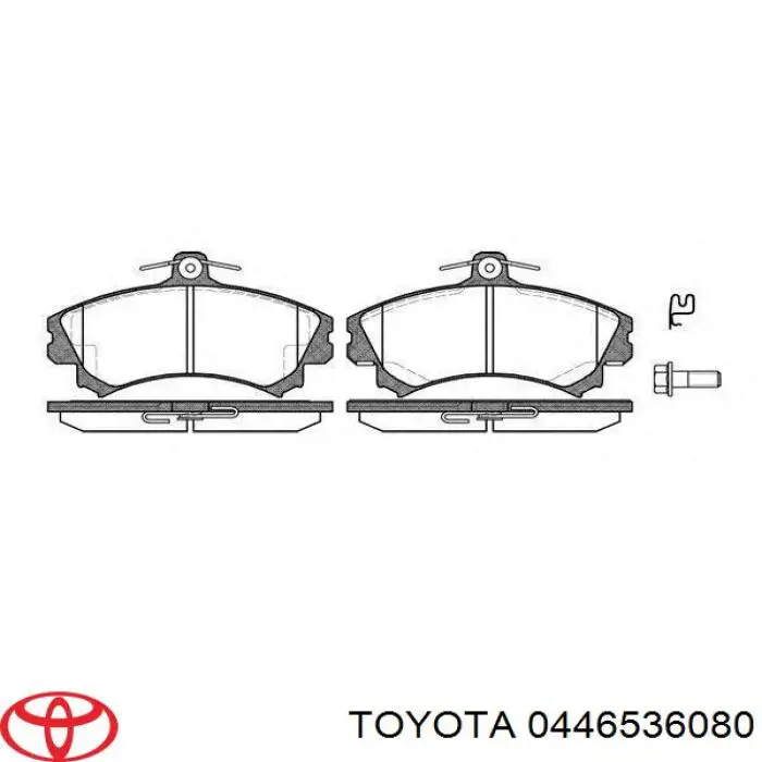 Передние тормозные колодки 0446536080 Toyota