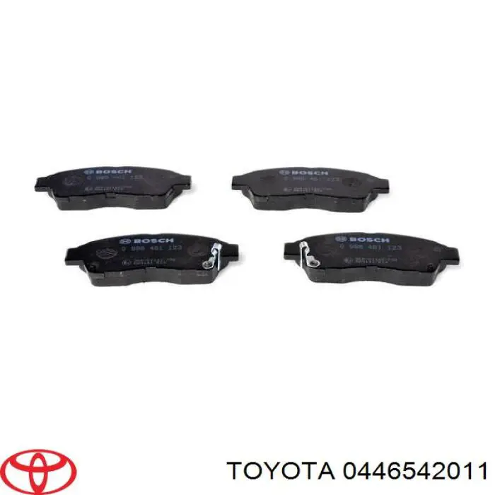 Передние тормозные колодки 0446542011 Toyota