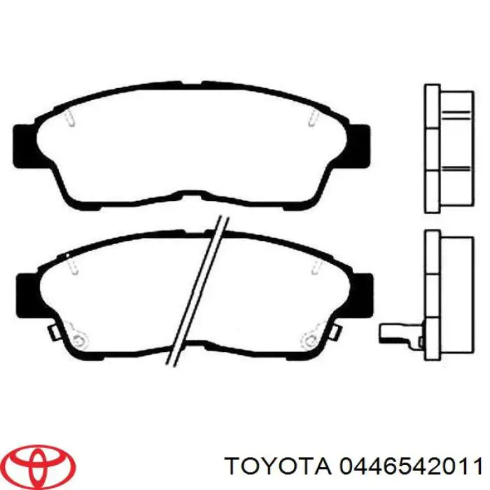 Купить 0446542011 Toyota Колодки тормозные