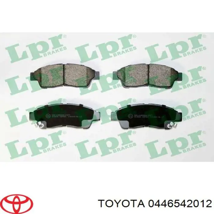 Купить 0446542012 Toyota Колодки тормозные