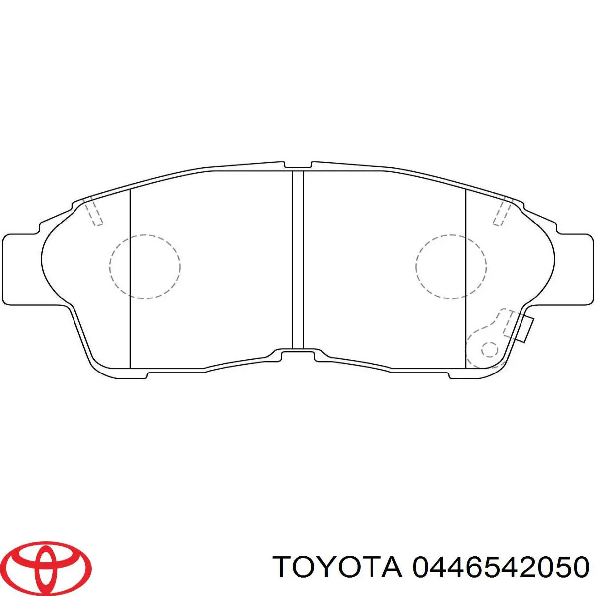 0446542050 Toyota передние тормозные колодки