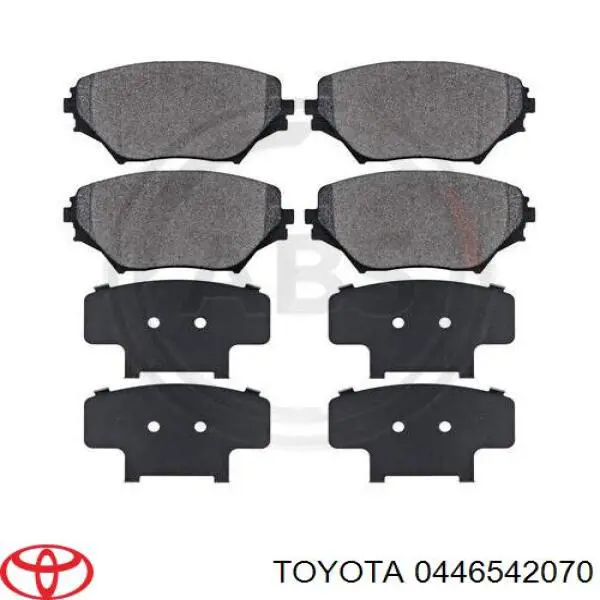 Колодки Toyota 0446542070 цена, от 23.08 USD