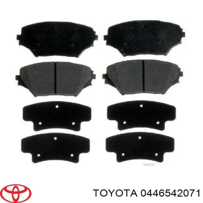 0446542071 Toyota колодки тормозные передние дисковые