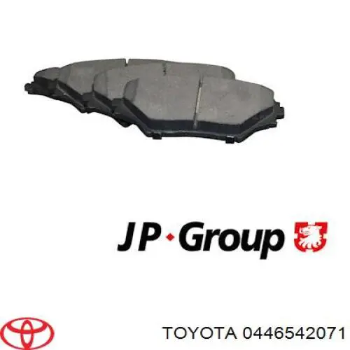 Купить 0446542071 Toyota Колодки тормозные