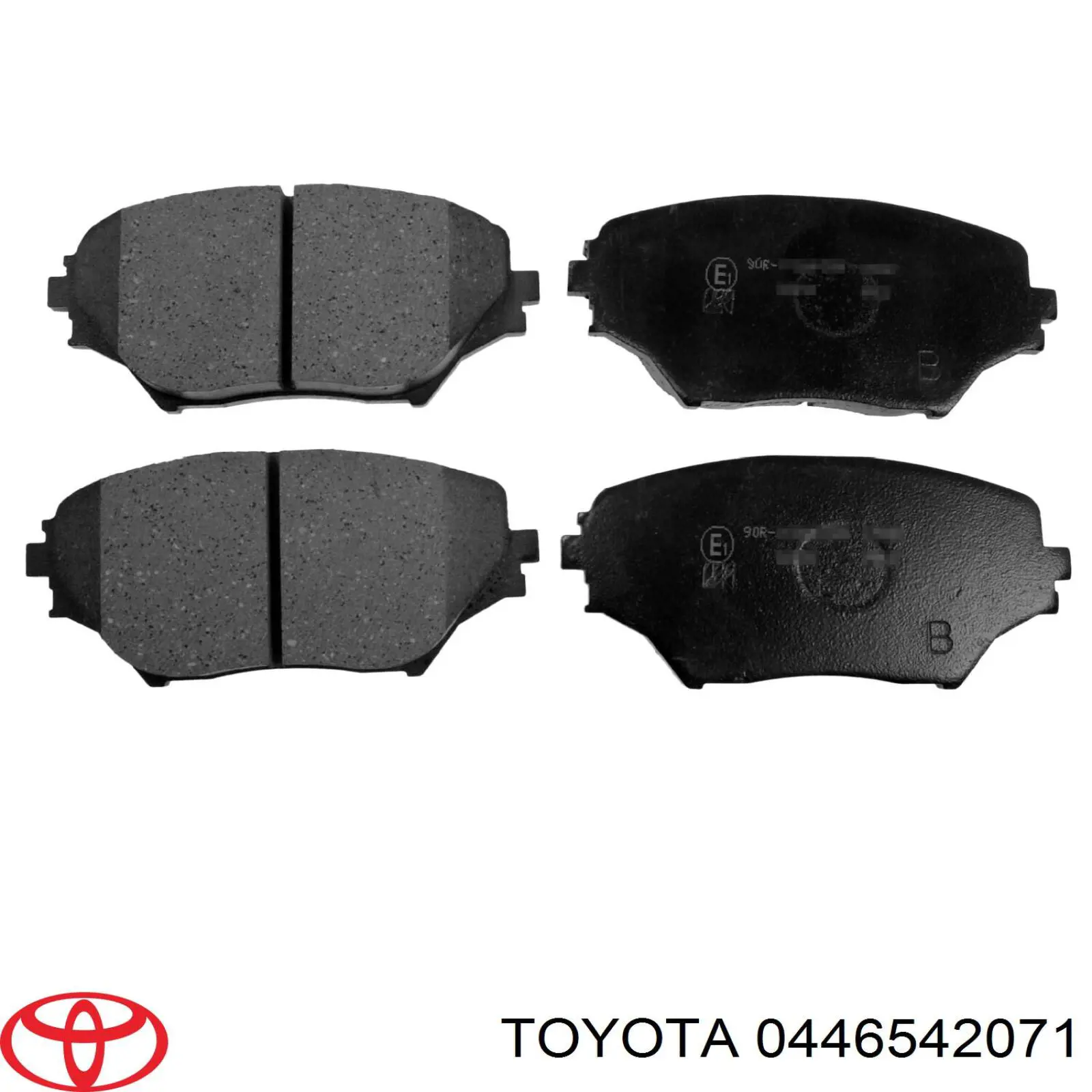 Колодки гальмівні передні, дискові 0446542071 Toyota