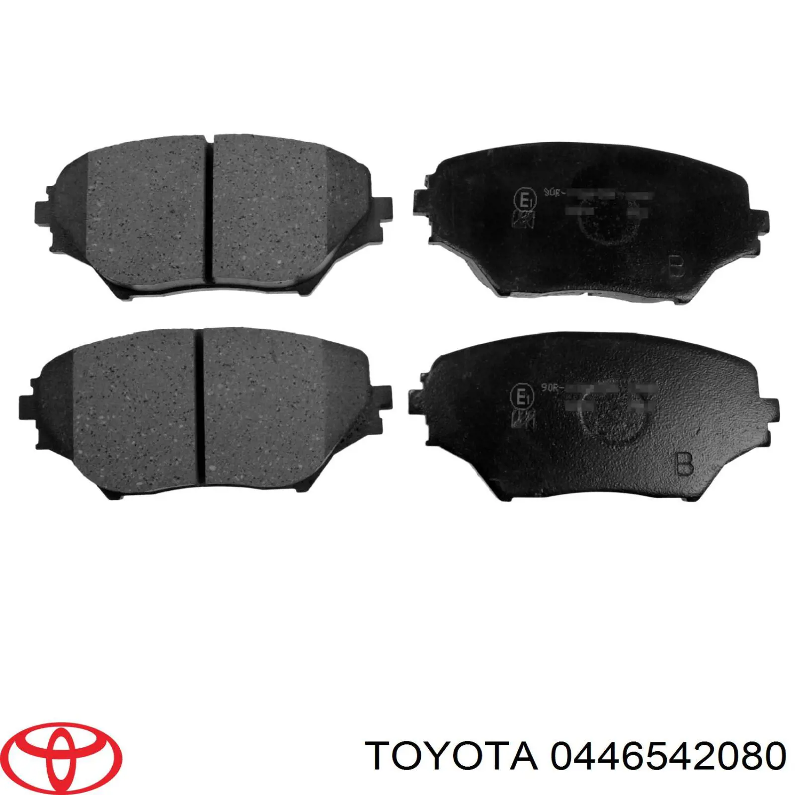 0446542080 Toyota колодки тормозные передние дисковые