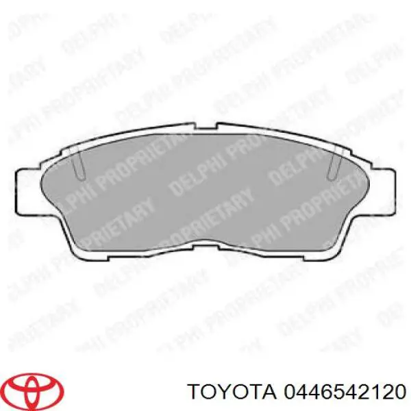 Передние тормозные колодки 0446542120 Toyota