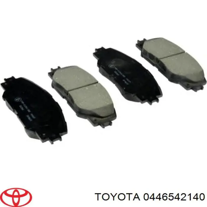 0446542140 Toyota колодки тормозные передние дисковые