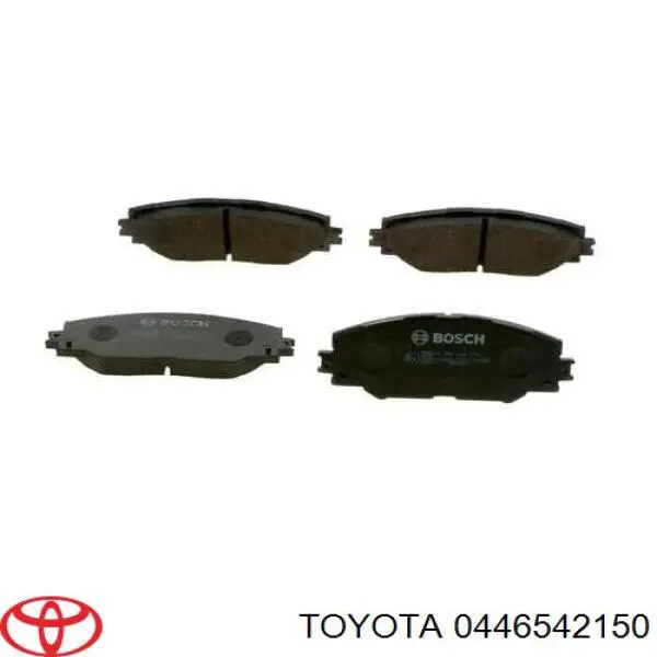 0446542150 Toyota колодки тормозные передние дисковые