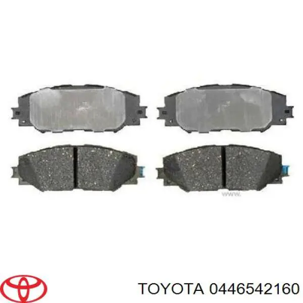 0446542160 Toyota колодки тормозные передние дисковые