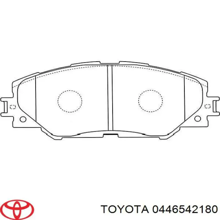 0446542180 Toyota Колодки передние